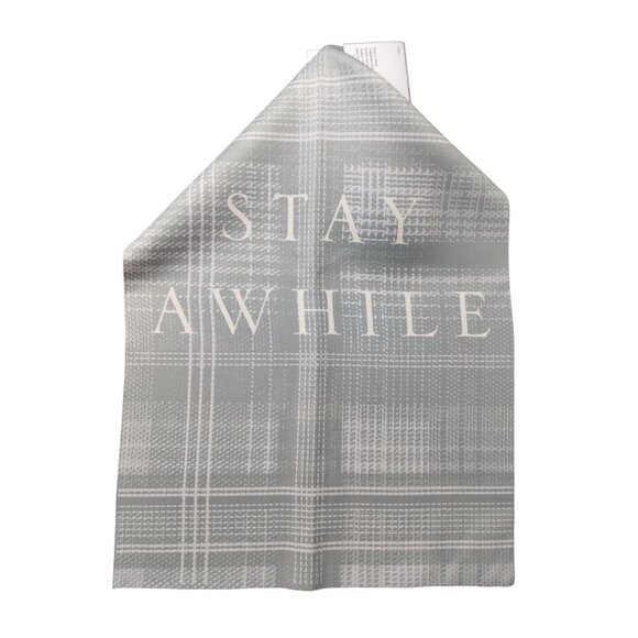 Place & Time Sanctuary Stay Awhile Double Sided Garden Flag 12 x 18 inch New - Picture 3 of 6